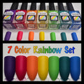 7 Color Satin finish Rainbow Set