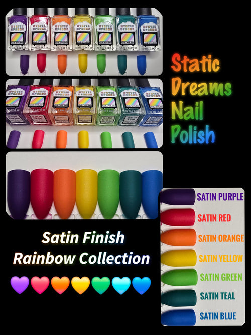 7 Color Satin finish Rainbow Set